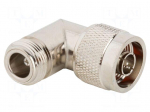 Adapter | N male,N female | Insulation: PTFE | 50&Omega; | brass | 11GHz