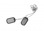 Stainless steel dog tag, Helikon