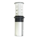 Smart socket PNI SmartHome WP600 WiFi, embedded in the floor, 6 x schuko, 2 x USB-A, 2 x USB-C, IP65, gray