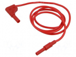 Test lead | 32A | banana socket 4mm,angular banana plug 4mm | red