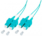 SC/UPC-SC/UPC MM, Multimode OM3, 50/125, duplex, 3.0mm LSZH Aqua, 1m