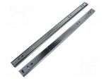 Ball guide | zinc plated steel | L: 450mm | 15kg | H: 27mm