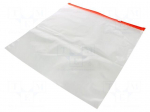 Slider bag | L: 400mm | Width: 400mm | Thick: 70um | transparent | 50pcs.