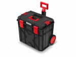Chest | tool case | with wheels | black | polymer | X BLOCK PRO | IP55