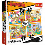 M&auml;nguala | PC | Konsoolid | Tarvikud // Harivad m&auml;nguasjad | Interaktiivsed | Loomingulised | Kunstilised // Puzzle - 4w1 (35, 48, 54, 70) - Garfield Kocha lazanię - Trefl 34673