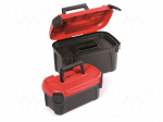 Chest | tool case | red | SMART | 380x234x225mm | 2pcs.