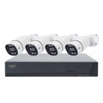 PNI House IPMAX POE 8 videovalvekomplekt, NVR 4 POE pordiga ja 4 8MP IP kaameraga, IP66