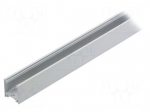 Profiles for LED modules | surface | white | L: 1m | aluminium