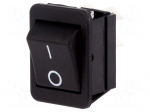 ROCKER | DPST | Pos: 2 | OFF-ON | 16A/250VAC | black | none | Body: black
