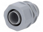 Straight terminal connector | Thread: PG,outside | polypropylene
