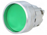 Switch: push-button | Stabl.pos: 1 | 22mm | green | Illumin: none | IP66