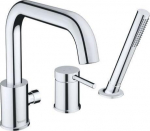 Bathtub mixer Circle, 3-piece,