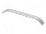 Holder | aluminium | natural | H: 26.5mm | L: 244mm | W: 25mm | handle
