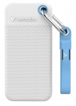 Verbatim Pocket SSD USB 3.2 Gen 2 1TB White/Light Blue incl. two rubber sleeves