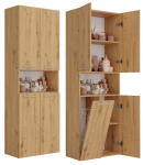 Topeshop NEL 1K DK ART KPL bathroom storage cabinet Oak