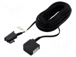 Cable: telephone | TAE F socket,TAE F plug | 15m | black | Core: CCA