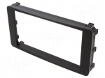 Radio mounting frame | Mitsubishi | 2 DIN | black