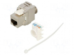 RJ45 module | silver | IEEE 802.3af,IEEE 802.3af/at,IEEE 802.3at