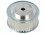 Belt pulley | AT5 | W: 25mm | whell width: 36mm | &Oslash;: 62.45mm | aluminium