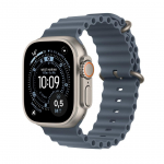Apple Watch Ultra 3 GPS + Cellular 49mm Natural Titanium Case with Anchor Blue Ocean Band