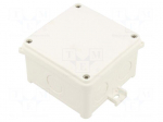 Enclosure: junction box | X: 88mm | Y: 88mm | Z: 55mm | wall mount | IP67