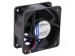 Fan: DC | axial | 60x60x25mm | 56m3/h | 43dBA | slide bearing | 6850rpm