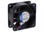 Fan: DC | axial | 60x60x25mm | 42m3/h | 35dBA | ball bearing | 5100rpm