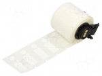 Label | white | two-piece | -40&divide;90&deg;C | &Oslash;: 9.53mm | Wire dia: 2&divide;3mm