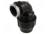 Splice terminal: clamping | Thread: G 1 1/2" internal | 63mm | Plast
