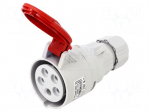 Connector: AC supply 3-phase | plug | female | 16A | 400VAC | IEC 60309