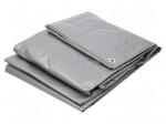 Tarpaulin | L: 18m | Width: 12m | polyetylene | silver | 110g/m2 | 216m2