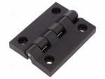 Hinge | Width: 80mm | technopolymer (PA) | black | H: 102mm
