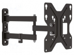 Holder | for wall mounting | 30kg | 19&divide;42" | black | Arm len: 393mm