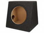 Car loudspeaker enclosure | MDF | black melange | textil | 20l | 250mm
