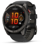 Garmin fēnix 8 Pro 3.56 cm (1.4") AMOLED 51 mm Digital 454 x 454 pixels Touchscreen Black, Grey, Titanium Wi-Fi GPS (satellite)