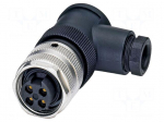 Connector: 7/8" | plug | PIN: 4 | angled | unshielded | 9A | 300V | IP67