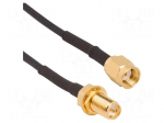 Cable | 0.5m | RP-SMA male,RP-SMA female | straight | 50&Omega;