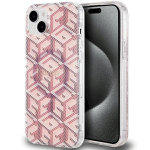 Guess GUHMP15MHGCUSTGP IML GCube MagSafe Hardcase for iPhone 15 Plus/14 Plus 6.7" / pink