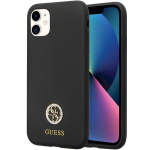 Guess GUHCN614DGPK Silicone Logo Strass 4G Hardcase for iPhone 11 / Xr 6.1" / black