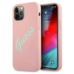 Guess GUHCP12MLSVSPG Silicone Vintage hardcase for iPhone 12/12 Pro 6,1" / green pink