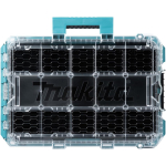 Makita MAKTRAK Organizer deep M, tool box blue/transparent, transparent lid