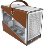 Montech Heritage 30 Pro, Tower Case white/brown, Tempered Glass