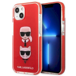 Karl Lagerfeld KLHCP13MTPE2TR Hardcase for iPhone 13 6.1" / red Karl&Choupette Head