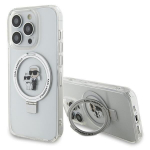 Karl Lagerfeld KLHMP13LHMRSKCH Hardcase Ring Stand Karl&Choupettt for iPhone 13 Pro / 13 6.1" / white