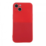 Fusion Card Case silikona aizsargapvalks Samsung A536 Galaxy A53 5G sarkans