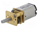 Motor: DC | with gearbox | HPCB 6V | 6VDC | 1.5A | Shaft: D spring