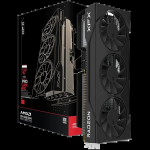 XFX Swift AMD Radeon RX 9070 GRE Triple 90mm Fan Gaming, 12GB GDDR6 192bit, 2790MHz / 18Gbps, HDMI 3xDP, AMD RDNA 4, 3 fan, 2 slot, WHITE