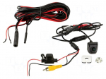 Rear view camera | 120&deg; | black | 12VDC,24VDC | 25.5x28x23.5mm | NTSC