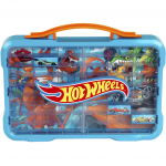 Theo Klein Hot Wheels - collector's case display case with light (light blue/transparent, for 54 vehicles, 1:64)