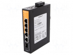 Industrial module: switch Ethernet | unmanaged | 9.6&divide;60VDC | RJ45